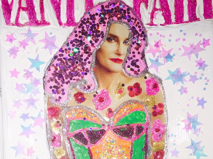 Miley Cyrus Turns Caitlyn Jenner Photos Into Artwork