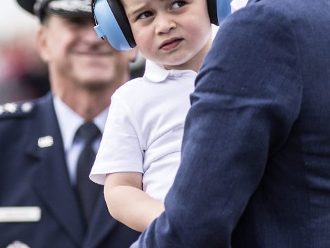 Prince George Ear Phones Pic