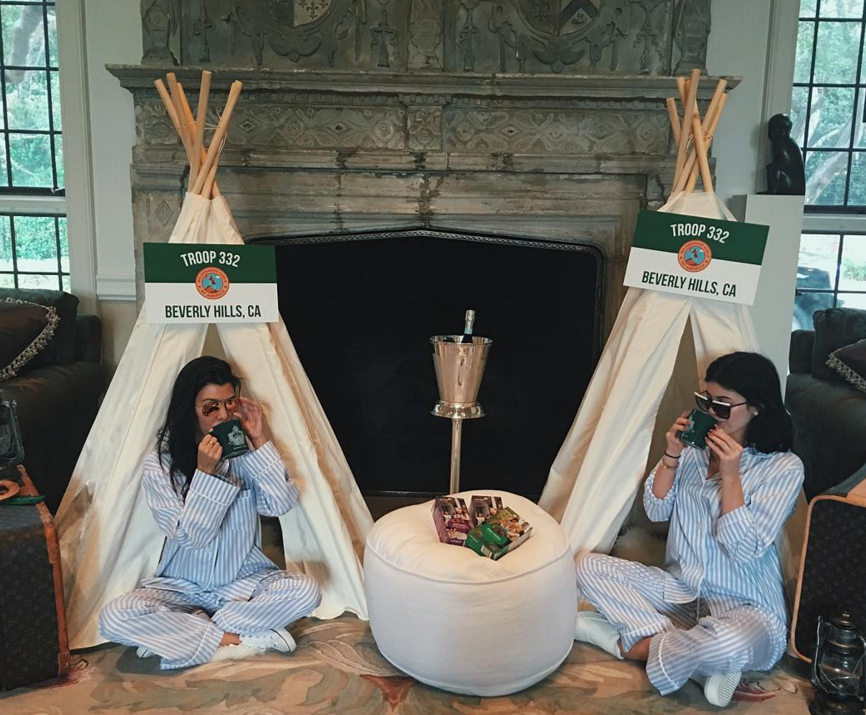 Kylie Jenner and Kourtney Kardashian Drink Tea The Hollywood Gossip