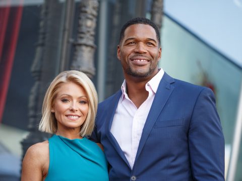 Kelly Ripa with Michael Strahan