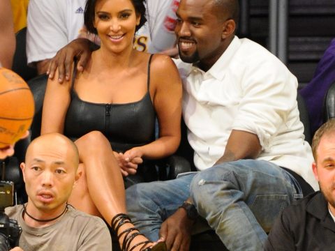 Kim Kardashian and Kanye West: 2012 NBA Playoffs