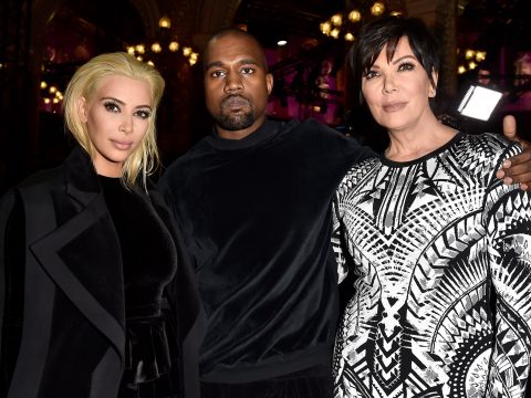Kim Kardashian, Kanye West and Kris Jenner: Balmain Fall/Winter 2015/2016 Show