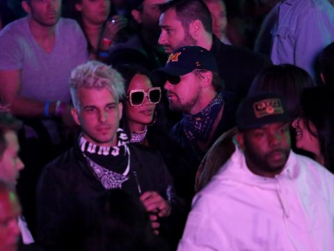Leonardo DiCaprio and Rihanna at Coachella party 