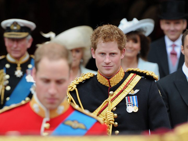 Prince Harry Leaves Westminster Abbey After The Royal Wedding