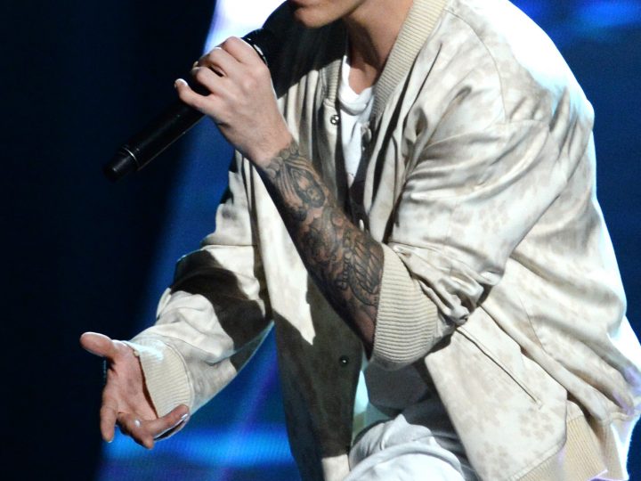 Justin Bieber on Vegas Stage