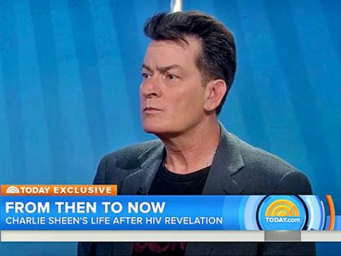 Charlie Sheen Today Show Pic