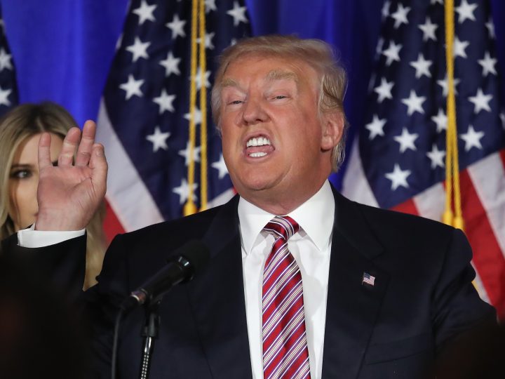 Donald Trump Supporter Sees Image of The Donald on Bathroom Tile