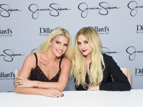 Jessica Simpson and Ashlee Simpson: Dillard's Appearance