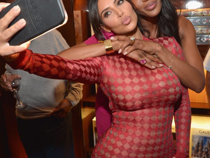 Kim Kardashian Takes a Selfie With Naomi Campbell At Taschen Beverly Hills