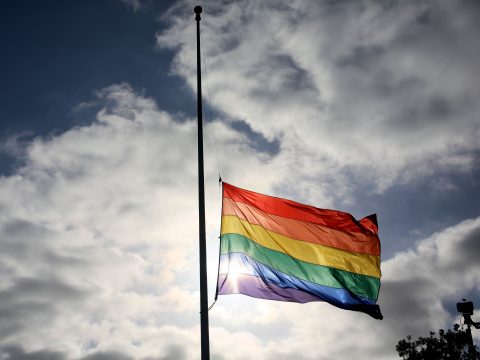 Pride Flags Flies At Half Mast In San Diego