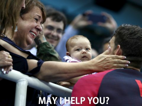 Boomer Phelps Stares Camera Photo