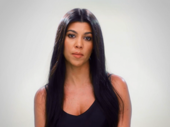 Kourtney Kardashian Looks Bored