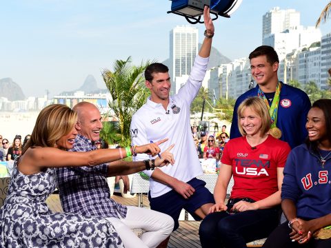 US Swim Team Today Show Pic