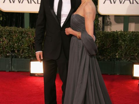 Brad Pitt and Angelina Jolie 2007 Golden Globes Pic