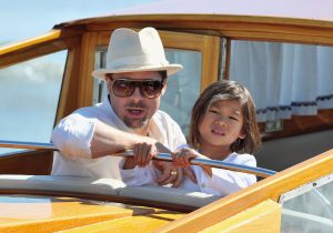 Brad Pitt Pax Jolie-Pitt Venice 2006