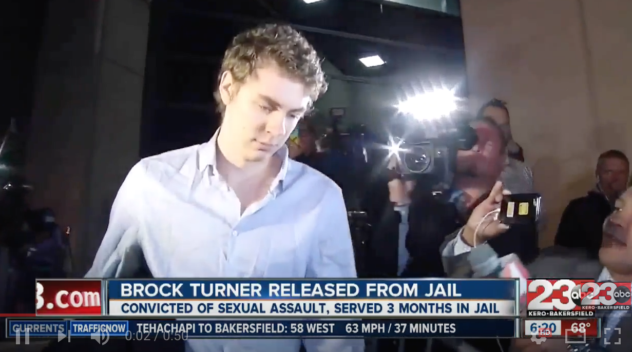 Brock Turner Released from Prison, Surrounded by Media The Hollywood(02)