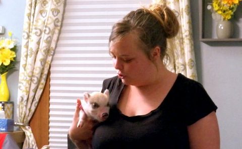 Catelynn with a Pet