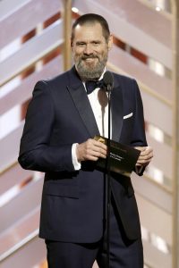 Jim Carrey at the Golden Globes