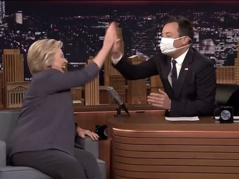 Jimmy Fallon and Hillary Clinton