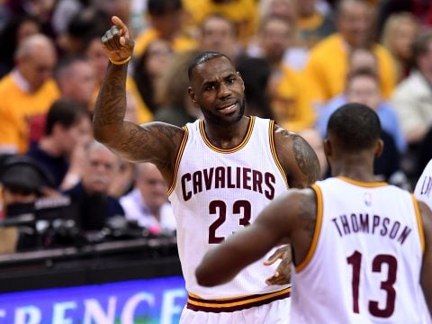LeBron James Tristan Thompson NBA Playoffs 2016