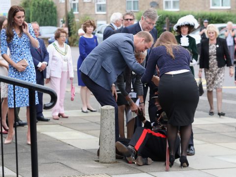 Prince William Helps Man Off Ground, Is Heroic AF