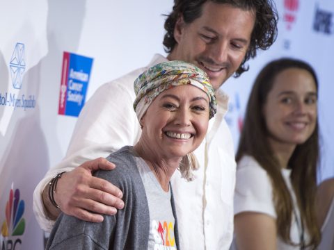 Shannen Doherty Kurt Iswarienko Stand Up To Cancer Pic