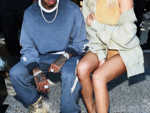 Tyga Kylie Jenner Blond Hair Yeezy Season Four