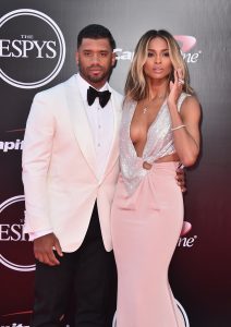 Ciara and Russell Wilson at the ESPYs