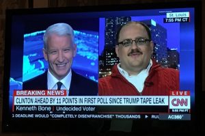 Ken Bone and Anderson Cooper