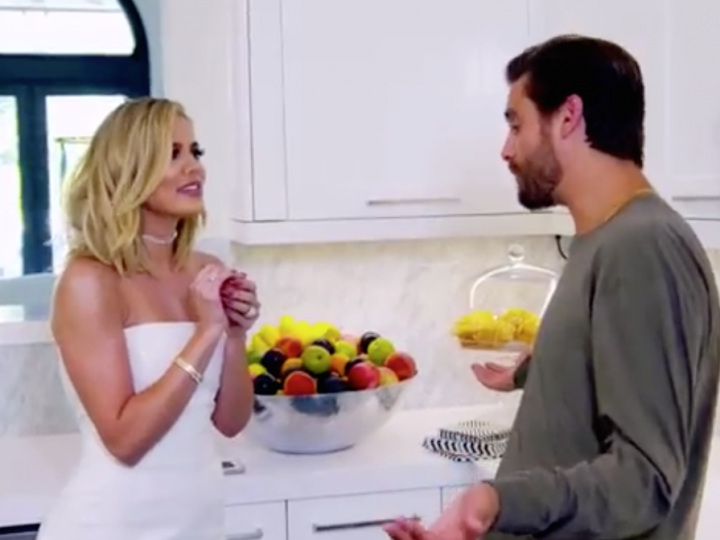 Khloe Kardashian and Scott Disick Scene