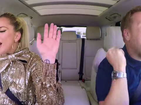 Lady Gaga and James Corden