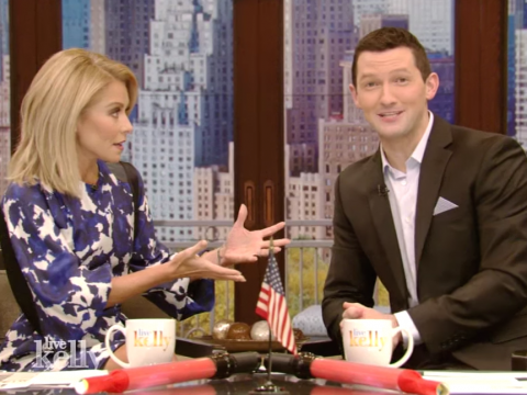 Richard Curtis and Kelly Ripa