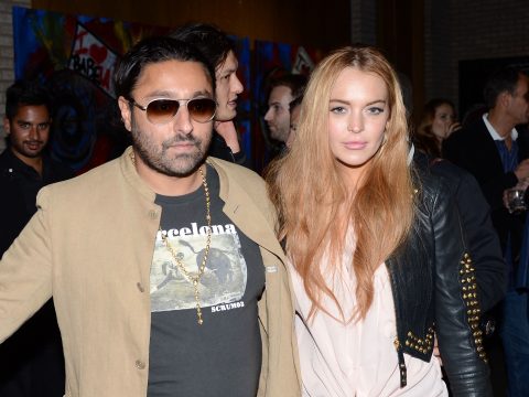 Vikram Chatwal and Lindsay Lohan