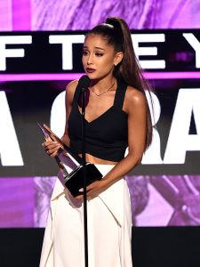 Ariana Grande Accepts Award at the American Music Awards