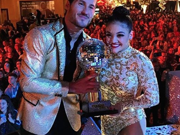 Laurie Hernandez and Val Chmerkovskiy Win!