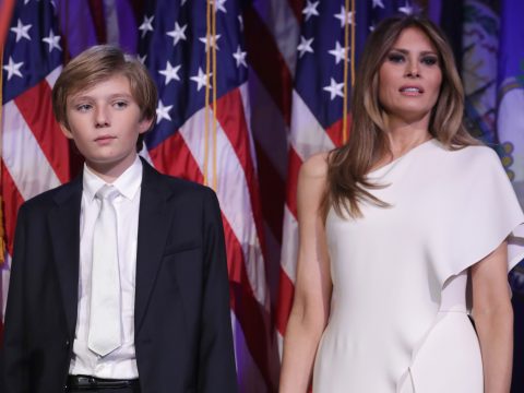 Melania Trump and Barron Trump