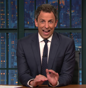 Seth Meyers on Late Night