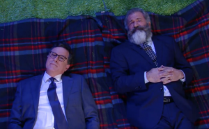 Stephen Colbert and Mel Gibson
