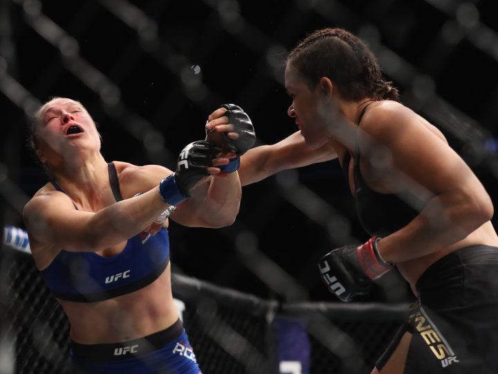 Amanda Nunes Punches Ronda Rousey
