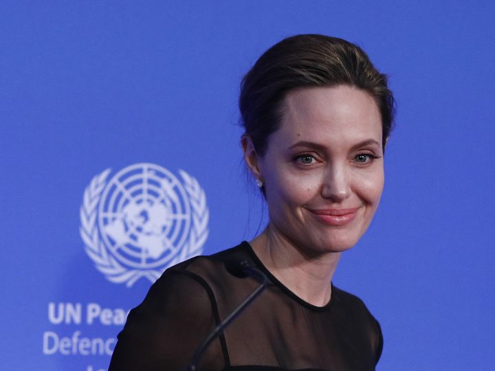 Angelina Jolie Smiling at the Cameras Photo