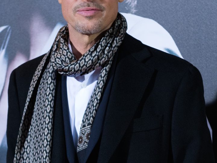 Brad Pitt in a Scarf