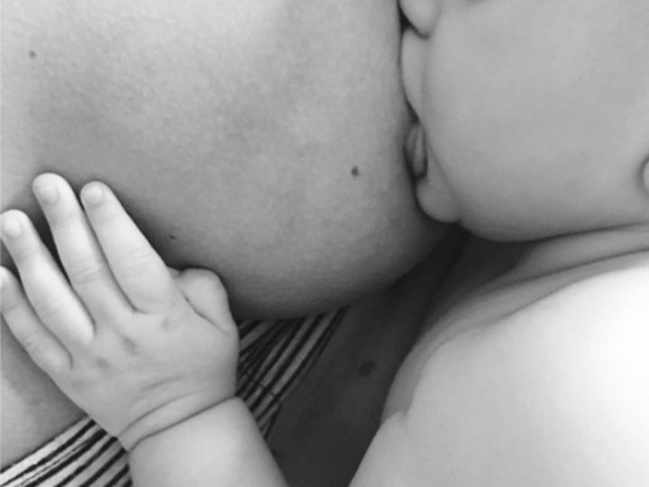 Candice Swanepoel Breastfeeds