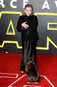 Carrie Fisher at Force Awakens Premiere
