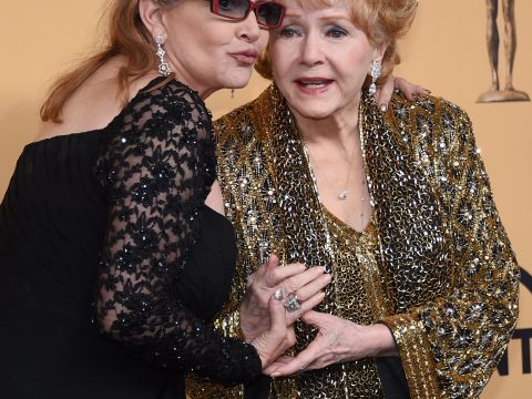 Debbie Reynolds and Carrie Fisher