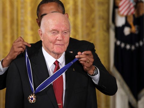 John Glenn Receives Medal of Freedom