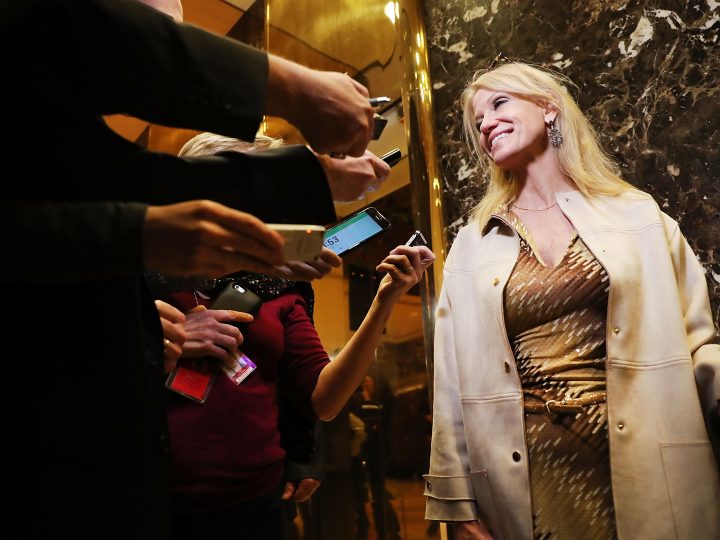 Kellyanne Conway in Trump Tower