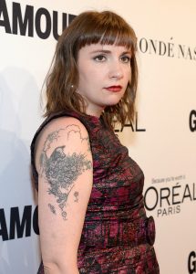 Lena Dunham Looks Serious