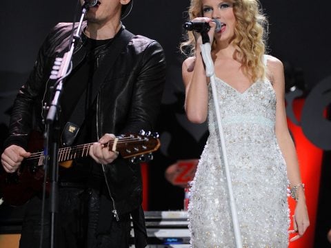 Taylor Swift and John Mayer Performing Together Photo