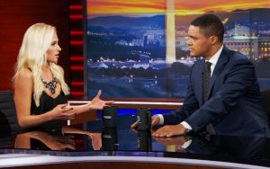 Tomi Lahren and Trevor Noah