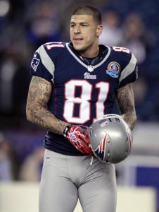 Aaron Hernandez as a Patriot